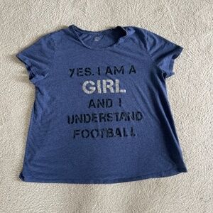 women's football top XL
